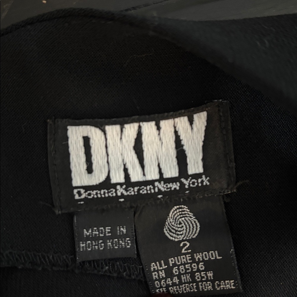 DKNY Donna Karan New York Black High-Neck Shift Mini Dress - Size 2 - Picture 3 of 7